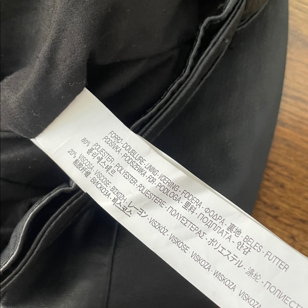 ZARA Woman Black Soft Sheep Skin Leather Moto Jacket - Picture 7 of 7